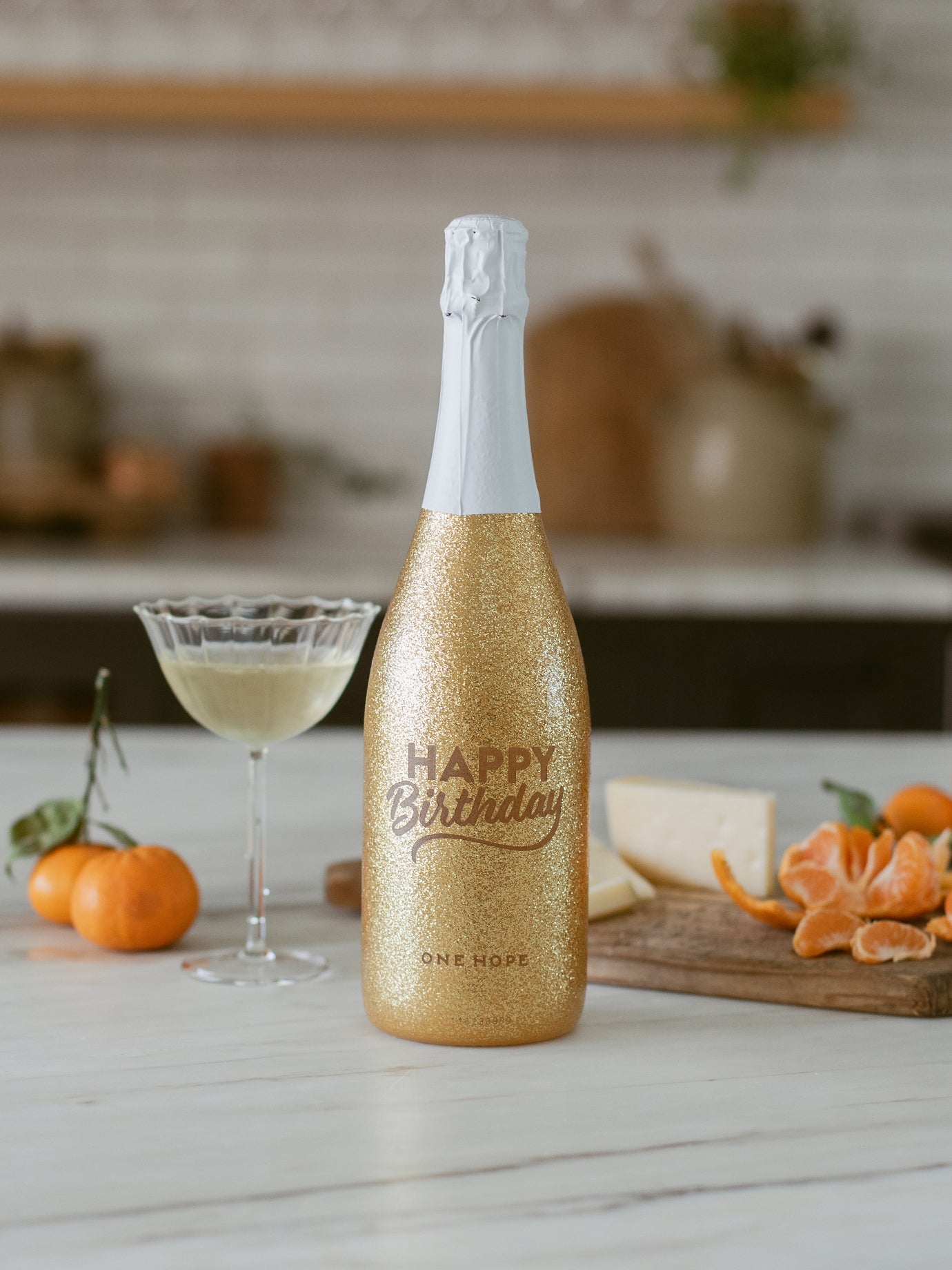 Happy Birthday Shimmer Wine Bottle | Sparkling Wine Gift