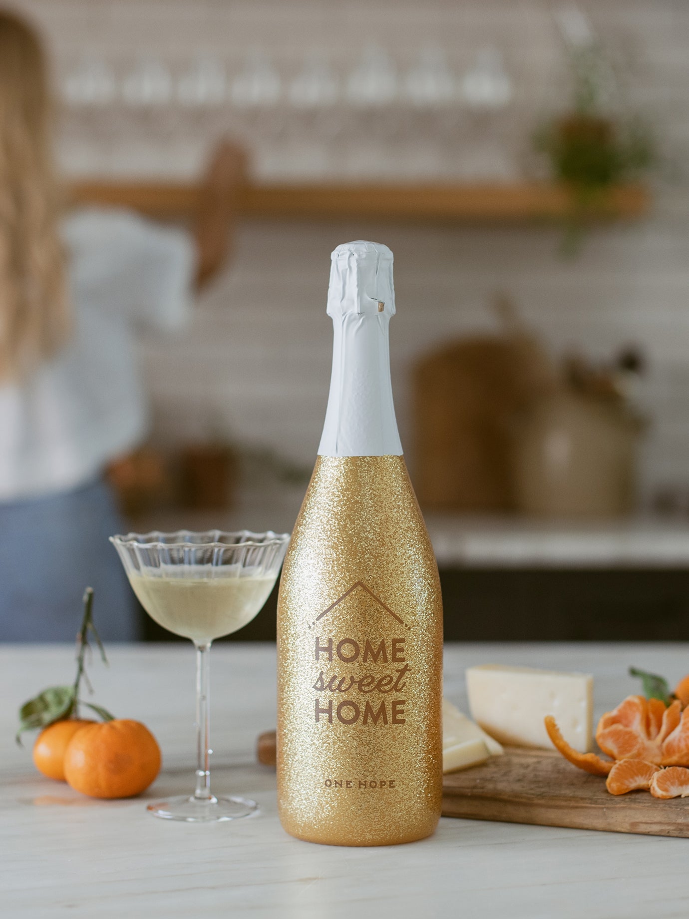 Home Sweet Home Gold Shimmer