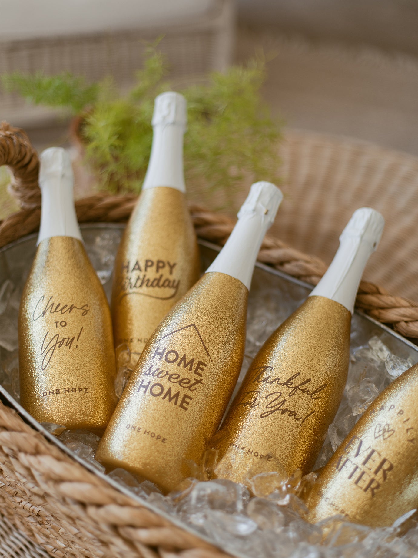 Home Sweet Home Gold Shimmer