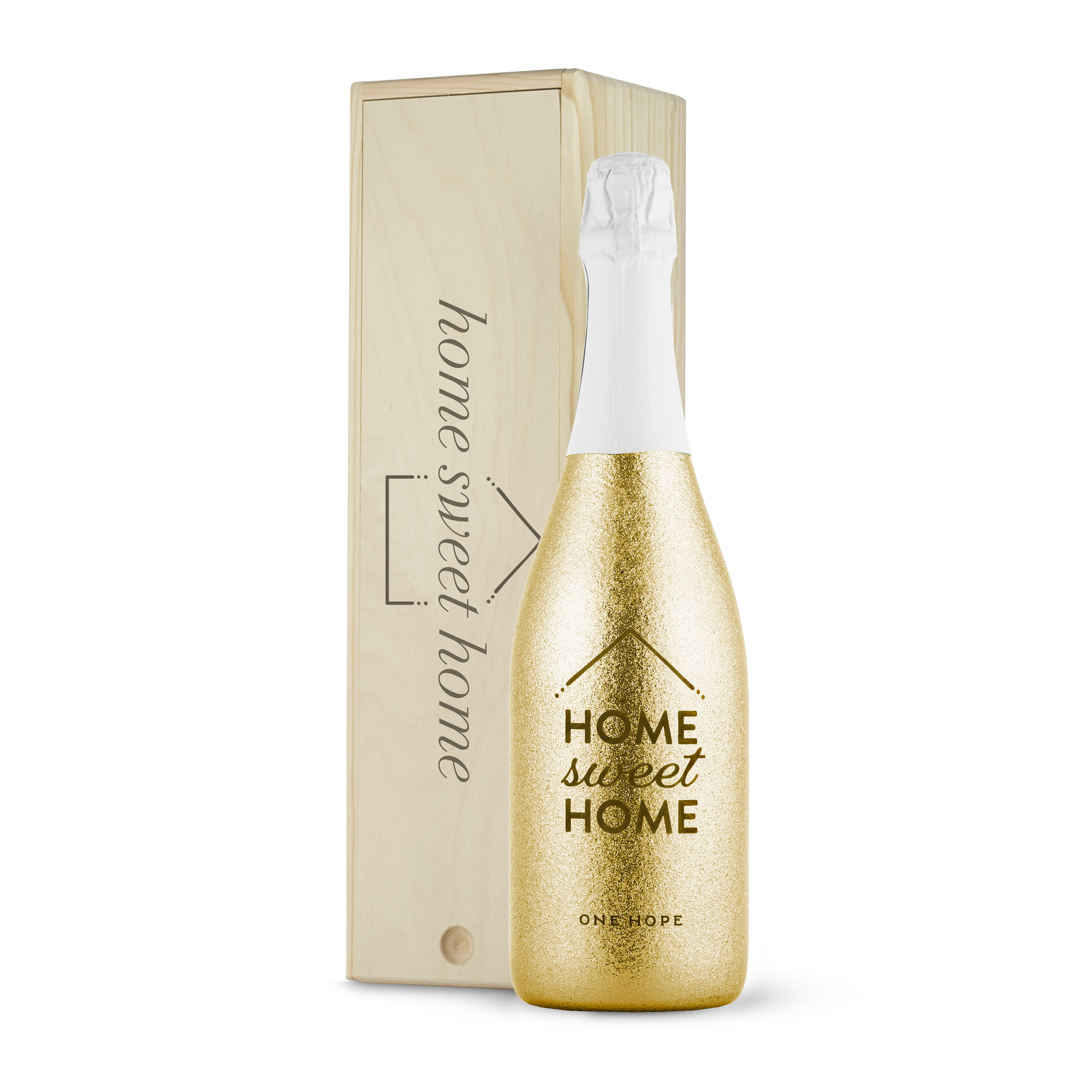 Home Sweet Home Etched Wood Gift Box