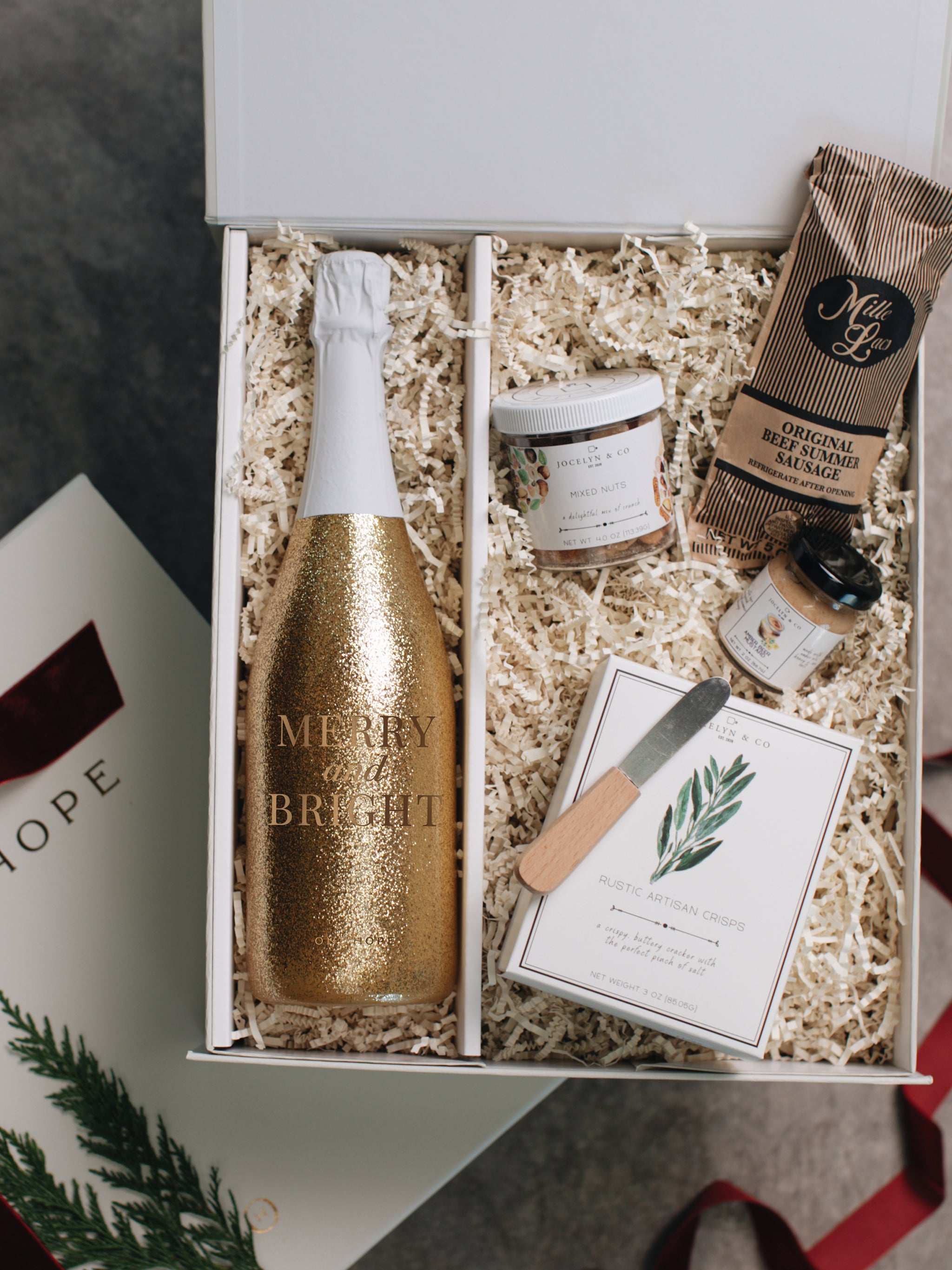 Wine & Charcuterie Gift Set | Gourmet Snack Basket | ONEHOPE Wine